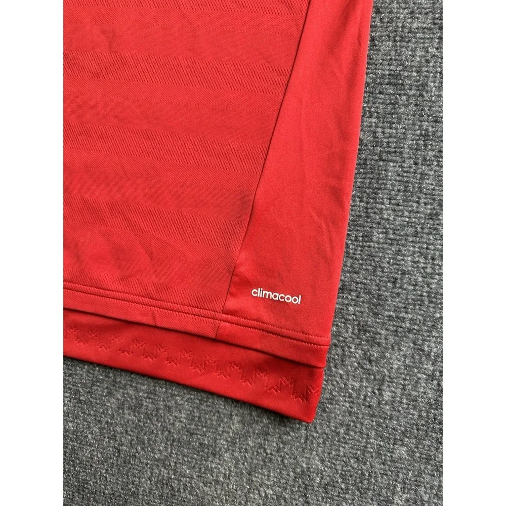 Mens 2015-16 Adidas Manchester United Home Soccer Jersey Red, Size S